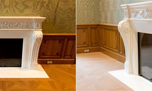 Dettagli progettuali complessi per il marmo design